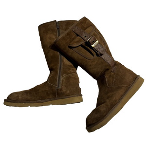 UGG Australia Cargo II Winter Sherpa Lined Boots Woman Size 7 Lady Sheepskin